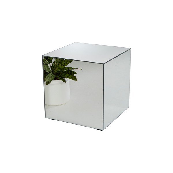 Steklena stranska mizica 45,5x45,5 cm Cube – Ellos Home-image-4