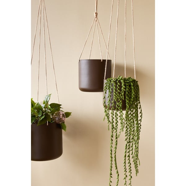 Kovinski viseči okrasni cvetlični lonci v kompletu 3 ks ø 25 cm Bloom – Hübsch-image-1