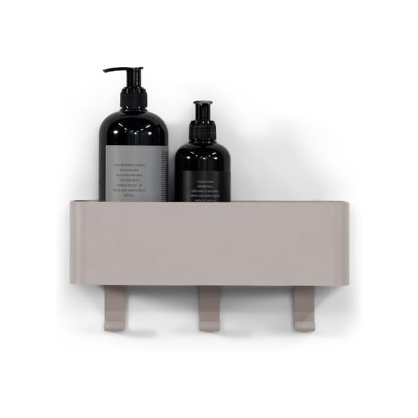 Sivorjava jeklena stenska kopalniška polica Multi – Spinder Design