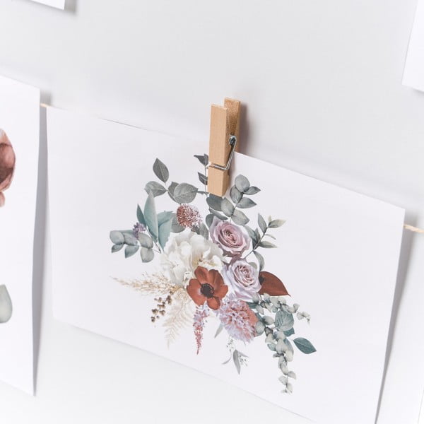 Stenski okvir v naravni barvi 43x43 cm – Casa Selección-image-1