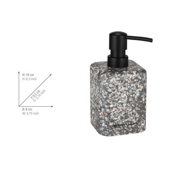 Siv dozirnik za milo iz poliresina 270 ml Tom Tailor T-Terrazzo – Wenko-image-4