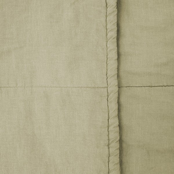 Otroška zelena lanena odeja Linen Tales Naturel, 100 x 140 cm-image-1
