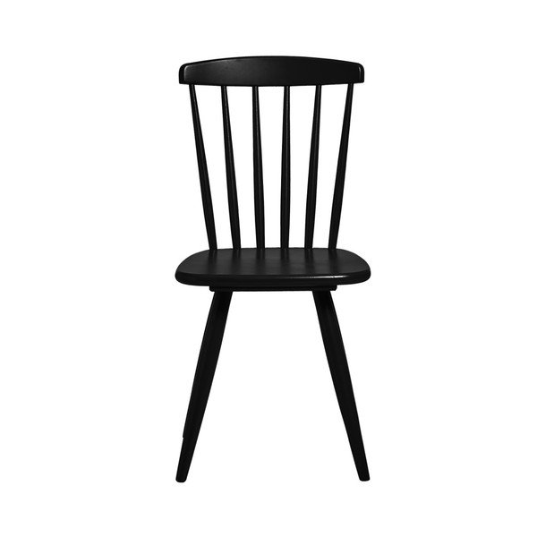 Komplet 2 črnih jedilnih stolov Marckeric Jade-image-1