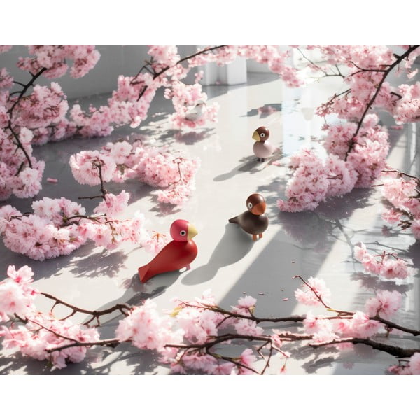 Kipec iz masivnega lesa (višina 12,5 cm) Bird Flora – Kay Bojesen Denmark-image-1