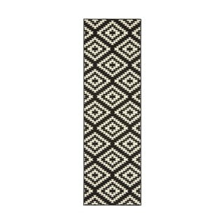 Črno-bel tekač Hanse Home Basic Nordic, 80 x 250 cm