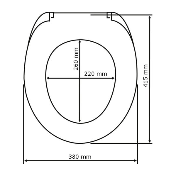 Bela WC deska Wenko Prima, 41 x 38 cm-image-4
