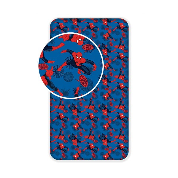 Otroška bombažna rjuha Jerry Fabrics Spiderman, 90 x 200 cm