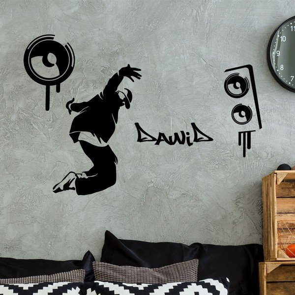 Stenska nalepka z imenom Ambiance Hip Hop-image-2