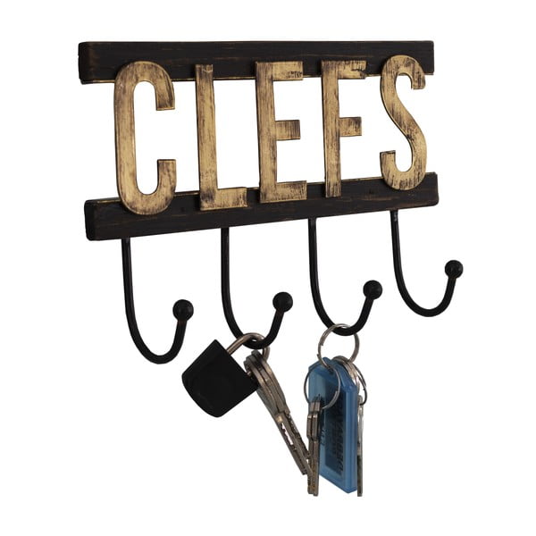 Stensko leseno stojalo za ključe - Antic Line-image-1