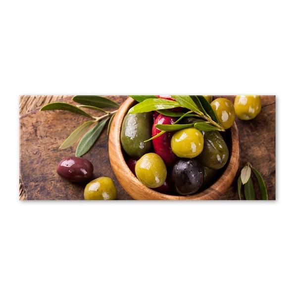 Slika Styler Glasspik Kitchen Olives I, 30 x 80 cm