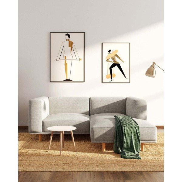 Svetlo siva kotna sedežna garnitura (z desnim kotom) Kukumo – Ame Yens-image-1