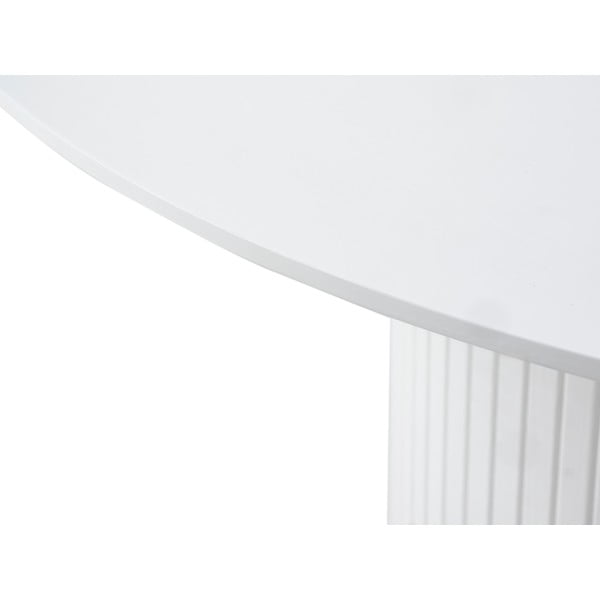 Okrogla raztegljiva jedilna miza z dodatno ploščo ø 120 cm Nola – Unique Furniture-image-4