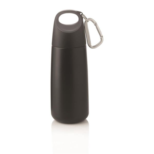 Črna steklenica s karabinom XD Design Mini Bopp