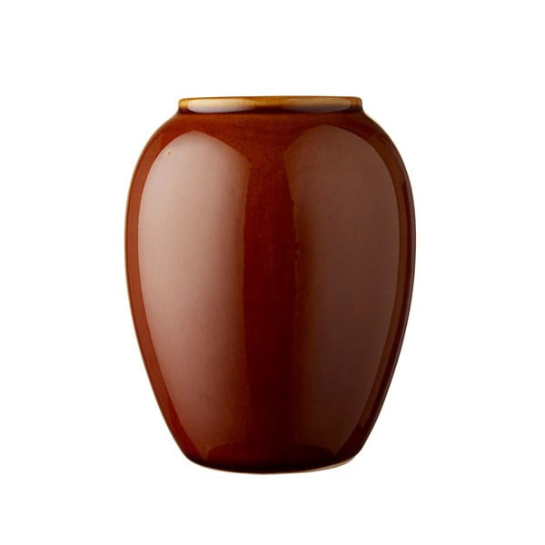 Temno oranžna keramična vaza Bitz, višina 12,5 cm