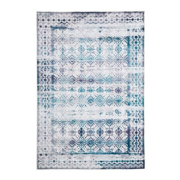Svetlo modra preproga Floorita Kilim, 160 x 230 cm
