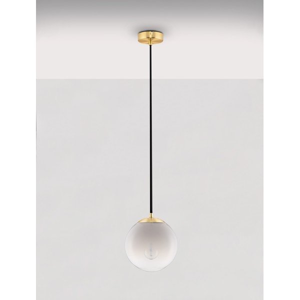 Bela/v zlati barvi steklena viseča svetilka ø 20 cm Vita – Nova Luce-image-4