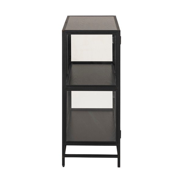 Črna vitrina 77x86 cm Seaford - Actona-image-4