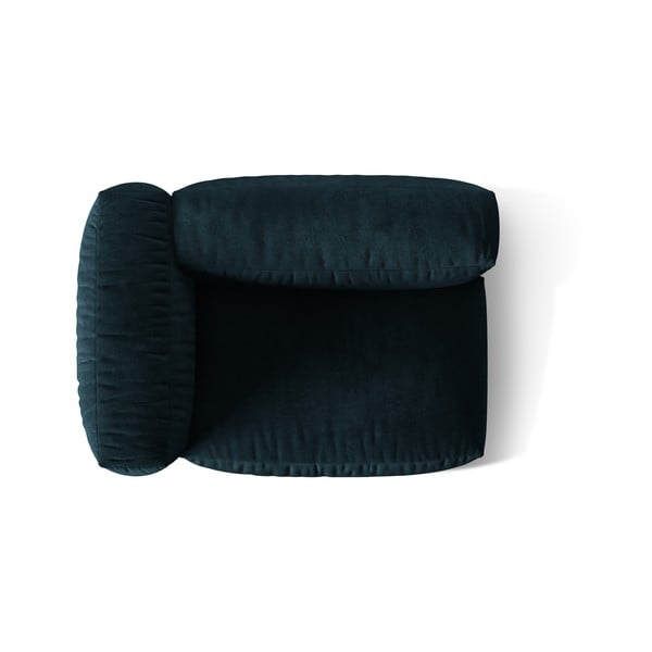 Temno moder žameten modul za sedežno garnituro (levi kot) Martina – Micadoni -image-3