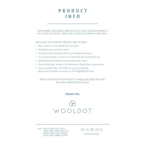 Antracitno siv pleten podstavek Wooldot Braider Coaster, 20 x 20 cm-image-4