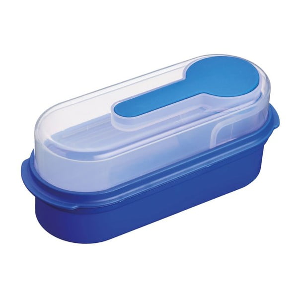 Modra Kitchen Craft Coolmovers pravokotna škatla za prigrizke