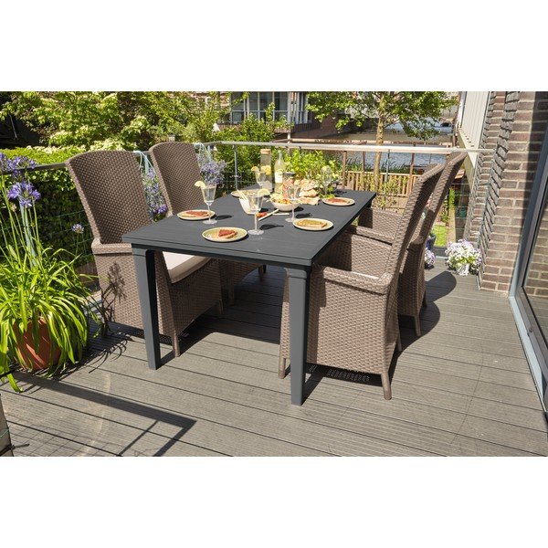 Svetlo rjav plastičen vrtni fotelj Vermont – Keter-image-2