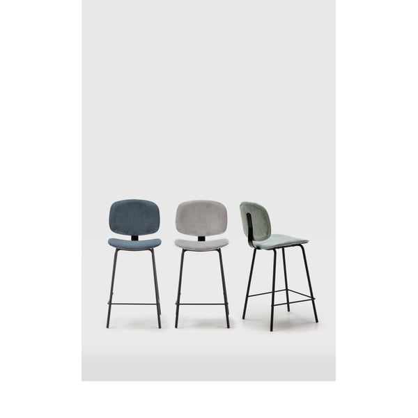 Modri barski stoli v kompletu 2 ks (višina sedeža 66 cm) Arus – Marckeric-image-1