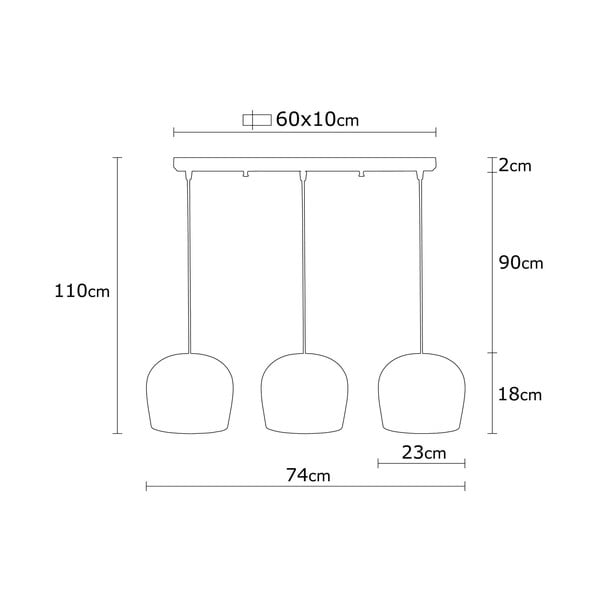 Črna viseča svetilka Berceste – Opviq lights-image-4