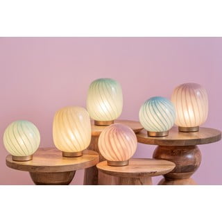 Svetlo zelena namizna svetilka s steklenim senčilom (višina 20 cm) Summer Globe – Leitmotiv