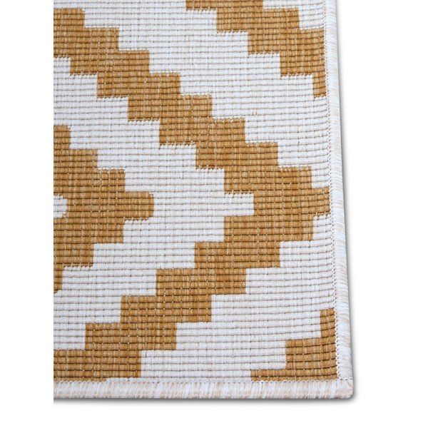 Oker/bela zunanja preproga 120x170 cm Malta – NORTHRUGS-image-4