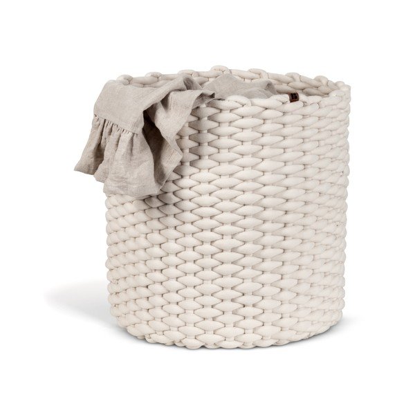 Tekstilna košara ø 40x40 cm Peach Skin Round XL – Bigso-image-4