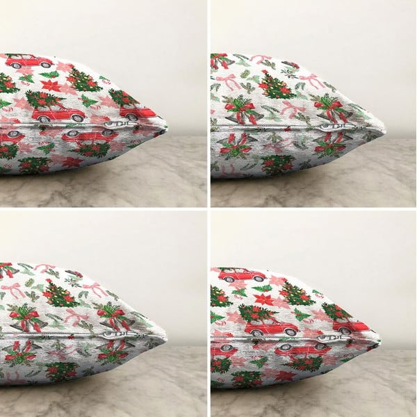 Tekstilne prevleke za blazino z božičnim motivom v kompletu 4 ks 43x43 cm – Mila Home-image-2