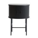 Črna nočna omarica Nola – Unique Furniture