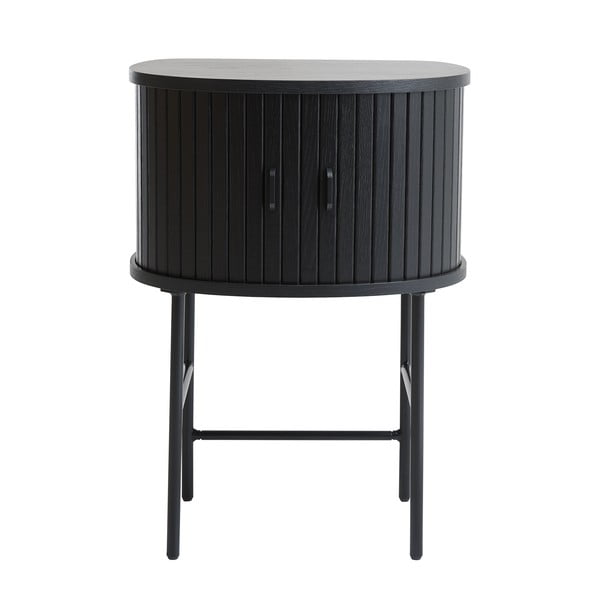Črna nočna omarica Nola – Unique Furniture