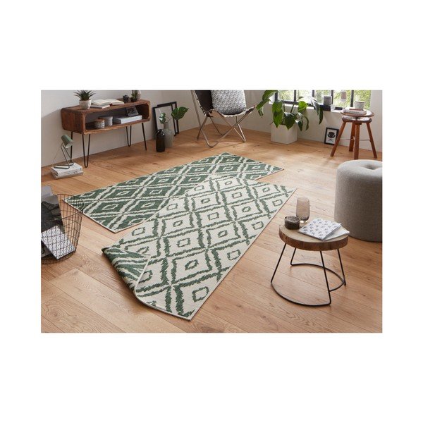 Zeleno-bela zunanja preproga NORTHRUGS Rio, 80 x 350 cm-image-4