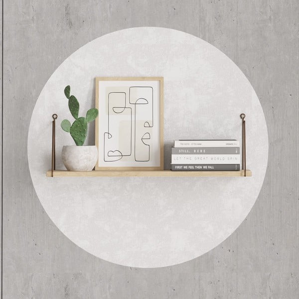 Polica v hrastovem dekorju v naravni barvi 72 cm Armoni – Kalune Design-image-2