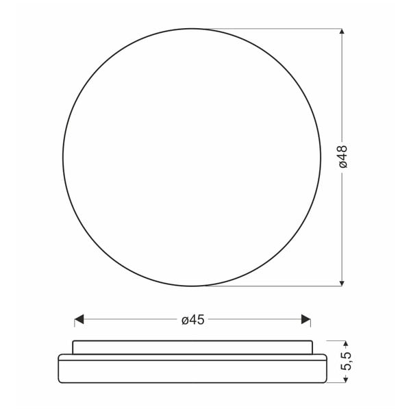 LED stropna svetilka v naravni barvi ø 48 cm Gandava – Candellux Lighting-image-2