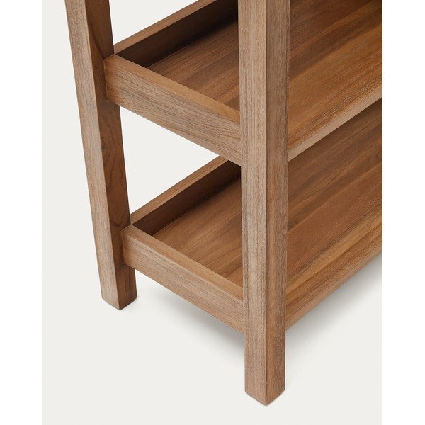 Regal iz masivnega tika v naravni barvi 150x185 cm Sashi – Kave Home-image-4