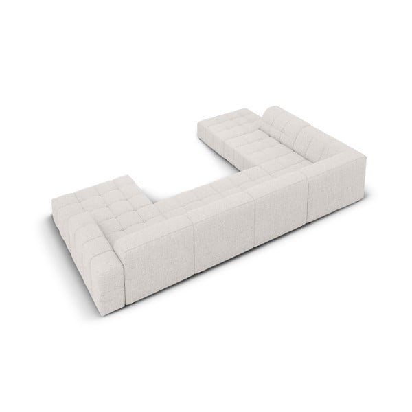 Svetlo siva kotna sedežna garnitura (levi kot/v obliki črke "U") Chicago – Cosmopolitan Design-image-4