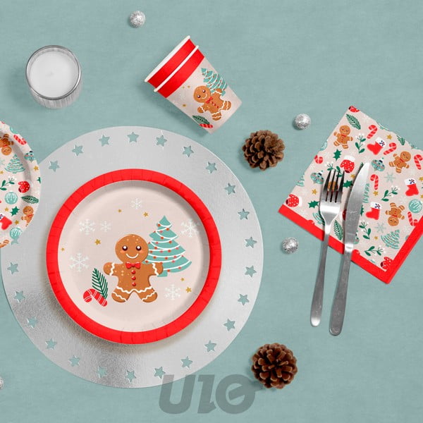 Prtički v kompletu 20 ks 33x33 cm Cookie – Homéa-image-1