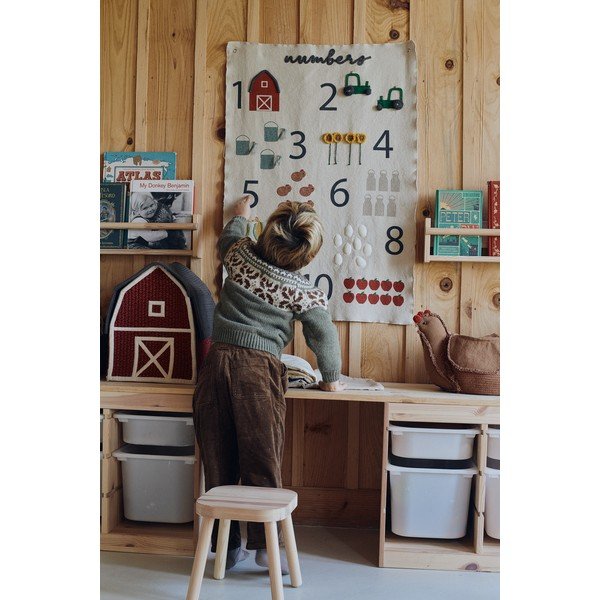 Otroška stenska dekoracija Farm Numbers – Lorena Canals-image-1