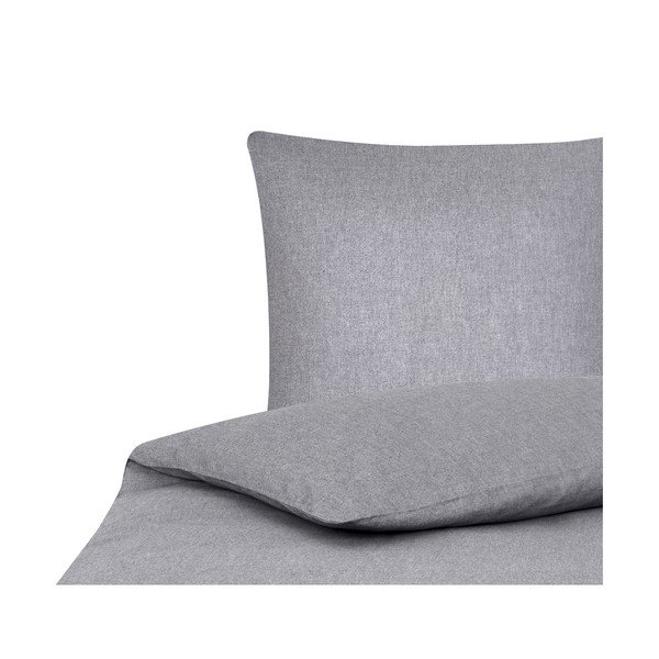 Siva posteljnina s kašmirjem Westwing Collection Cashmere, 155 x 220 cm-image-2
