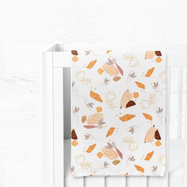 Bela otroška odeja iz muslina 75x100 cm Boho – Mijolnir-image-3