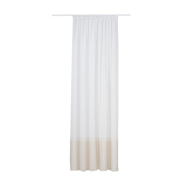 Bela/bež prosojna zavesa 300x260 cm Sanova – Mendola Fabrics-image-2
