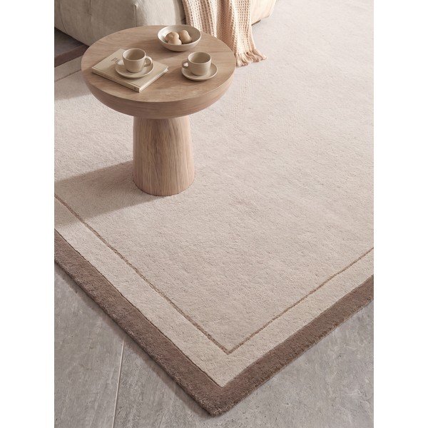 Rjava/kremno bela preproga iz mešanice volne 120x170 cm Niko – Villeroy&Boch-image-3