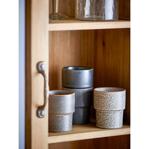 Rjave skodelice v kompletu za espresso 4 ks iz kamenine 150 ml Ewan – Bloomingville-image-2