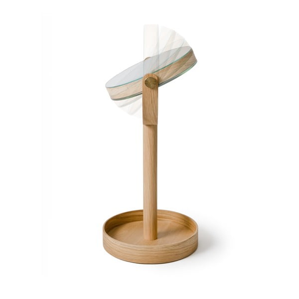 Kozmetično povečevalno ogledalo z lesenim okvirjem (5x) ø 19,5 cm Magnify – Wireworks-image-4