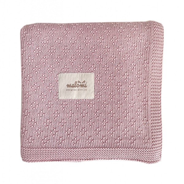 Roza bambusova otroška odeja 80x100 cm - Malomi Kids-image-2