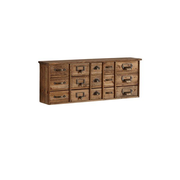 Stenska komoda iz masivnega bora v svetli naravni barvi 67x25x14 cm Klas – Ellos Home