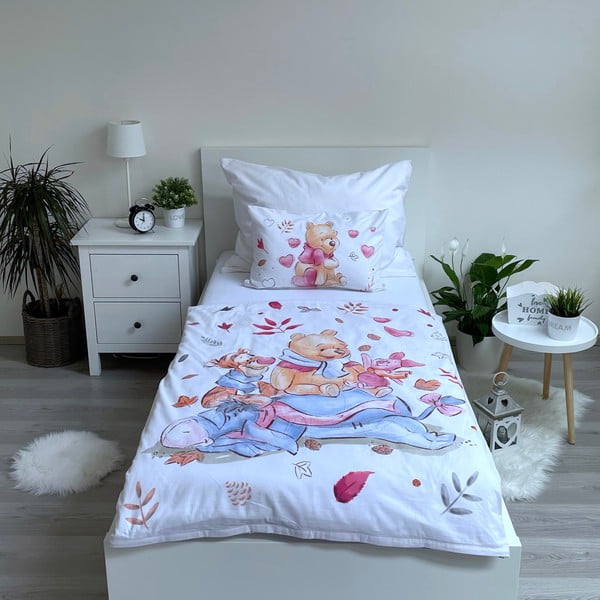 Bombažna otroška posteljnina za otroško posteljico 100x135 cm Winnie the Pooh – Jerry Fabrics-image-1
