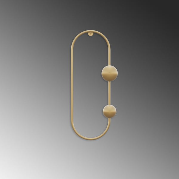 Kovinski stenski obešalnik v zlati barvi Dama – Kalune Design-image-4